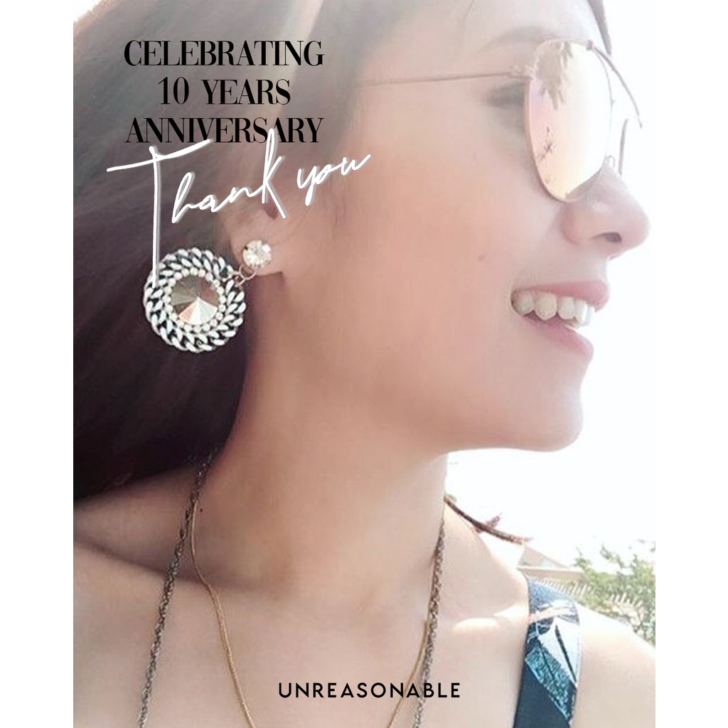 ต่างหู Metallic ต่างหูคลิป ต่างหูก้านเงินแท้ น้ำหนักเบา สวยใส่สบาย UA0017-01 Unreasonable Accessories