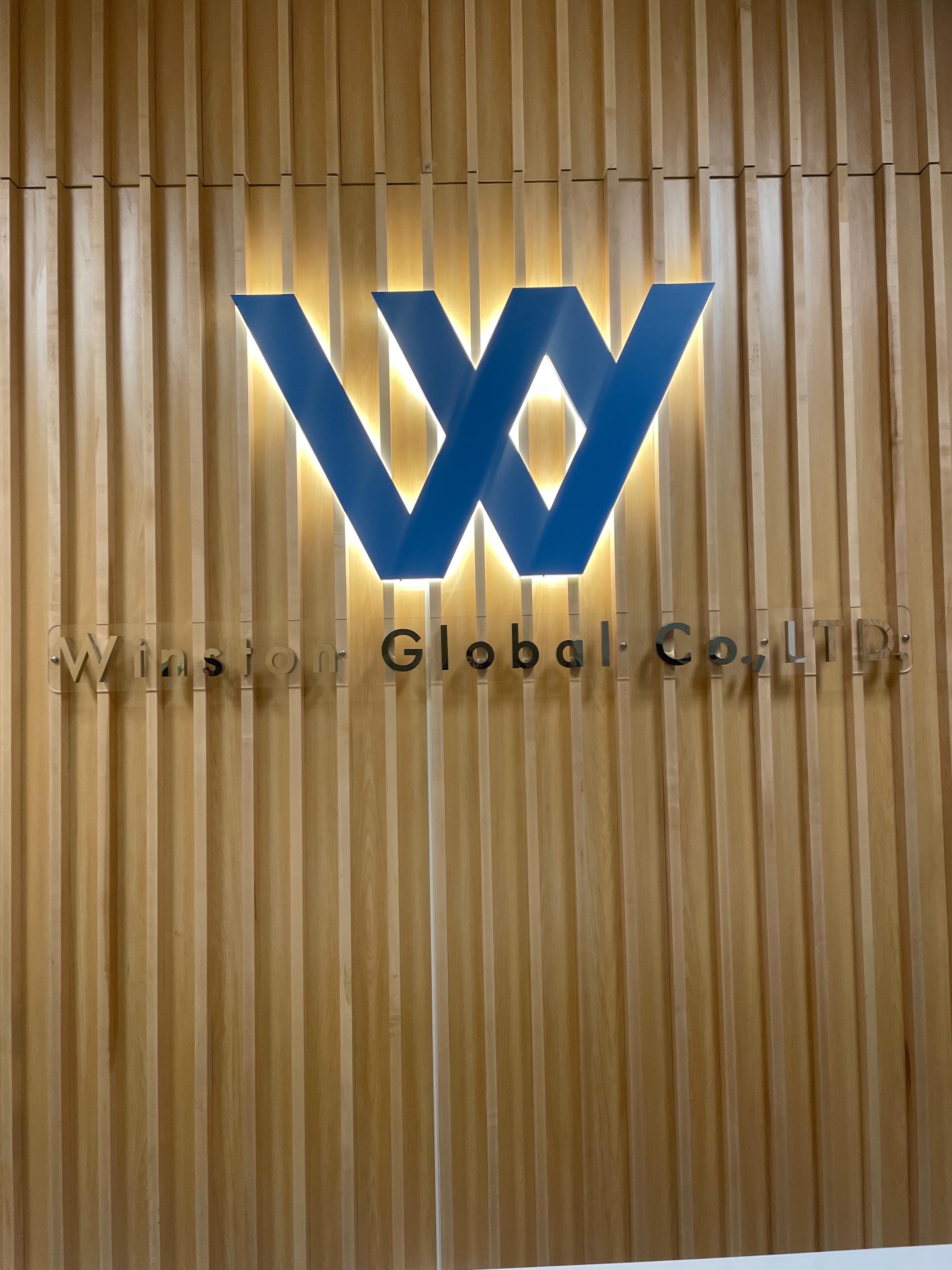 ป้ายอักษรซิงค์ไฟออกหลัง ป้ายบริษัท ขนาดป้าย 180 x 14 cm