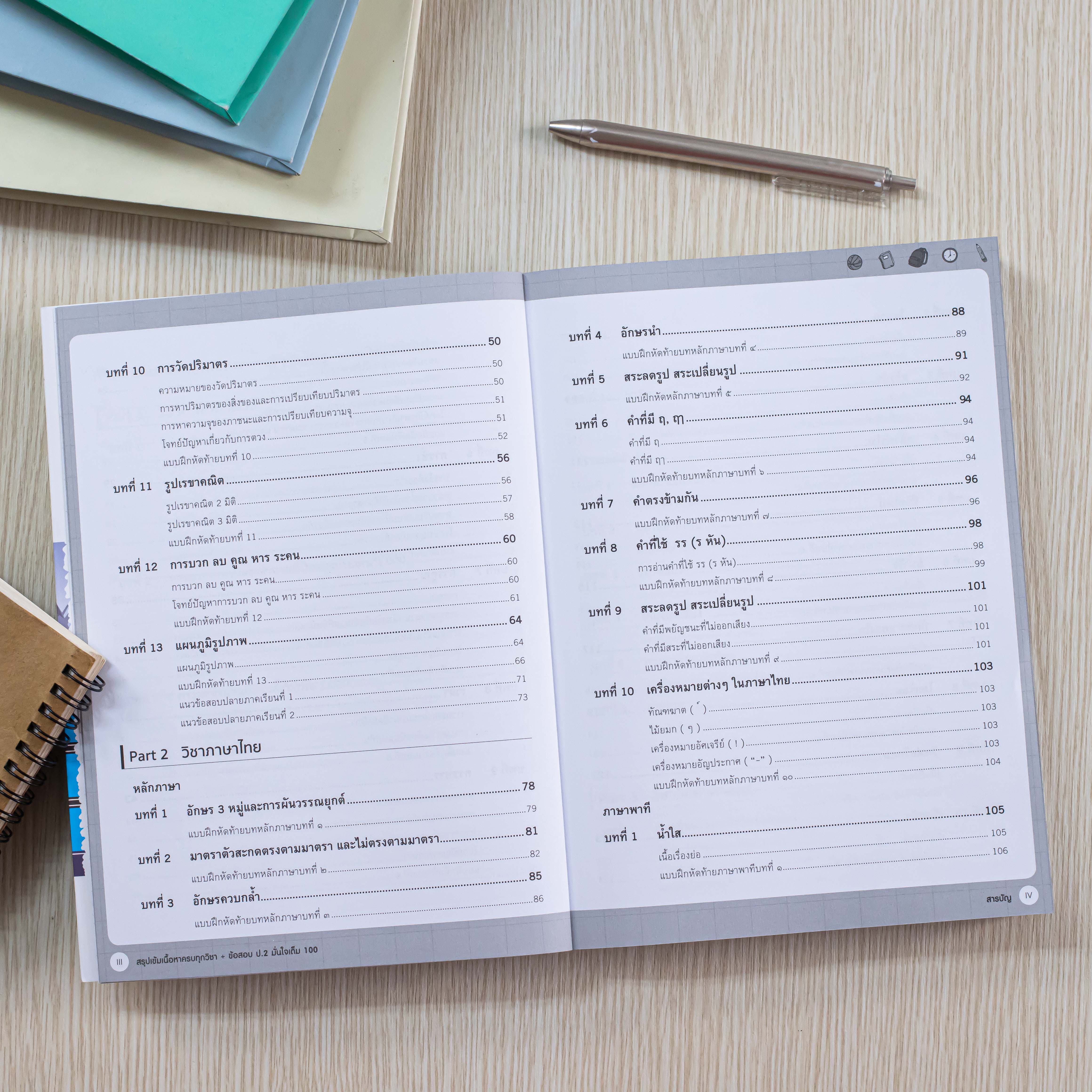 Infopress (อินโฟเพรส) หนังสือ สรุปเข้มเนื้อหาครบทุกวิชา + ข้อสอบ ป.2 มั่นใจเต็ม 100 - 09696