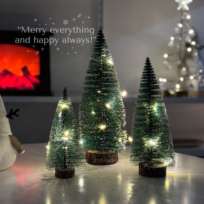 [พร้อมส่ง] Jnihouse : ต้นคริสต์มาสเซต 3 ต้น พร้อมไฟประดับ