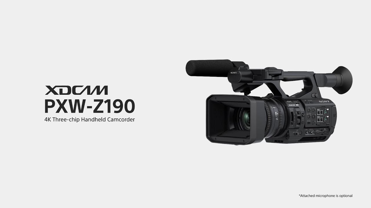 PXW-Z190 SONY 4K 3-CMOS 1/3" Sensor XDCAM Camcorder