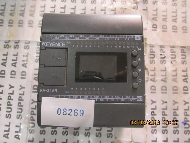 PLC " KEYENCE " MODEL : KV-24AR