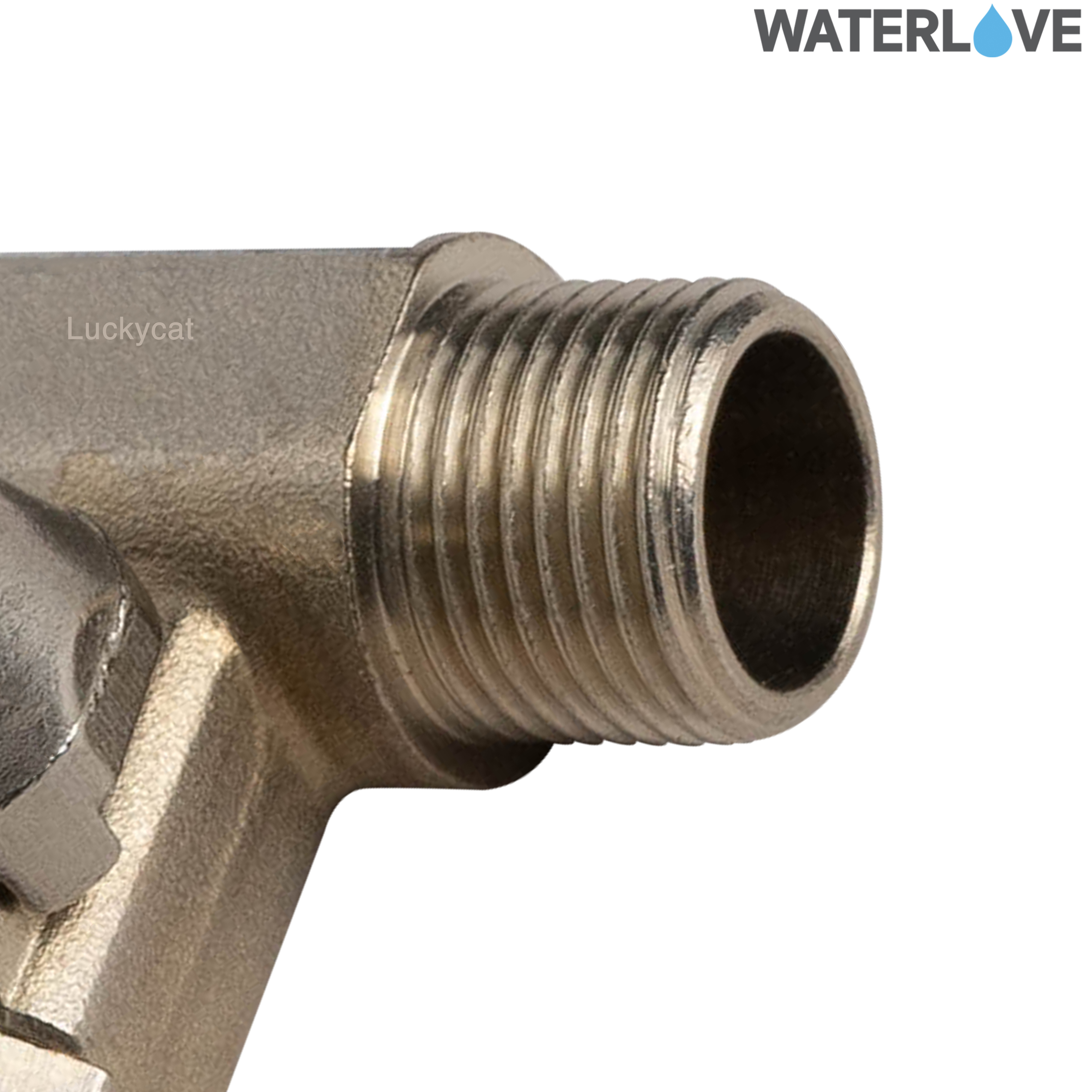 บอลวาล์ว 3 ทาง สีเงิน