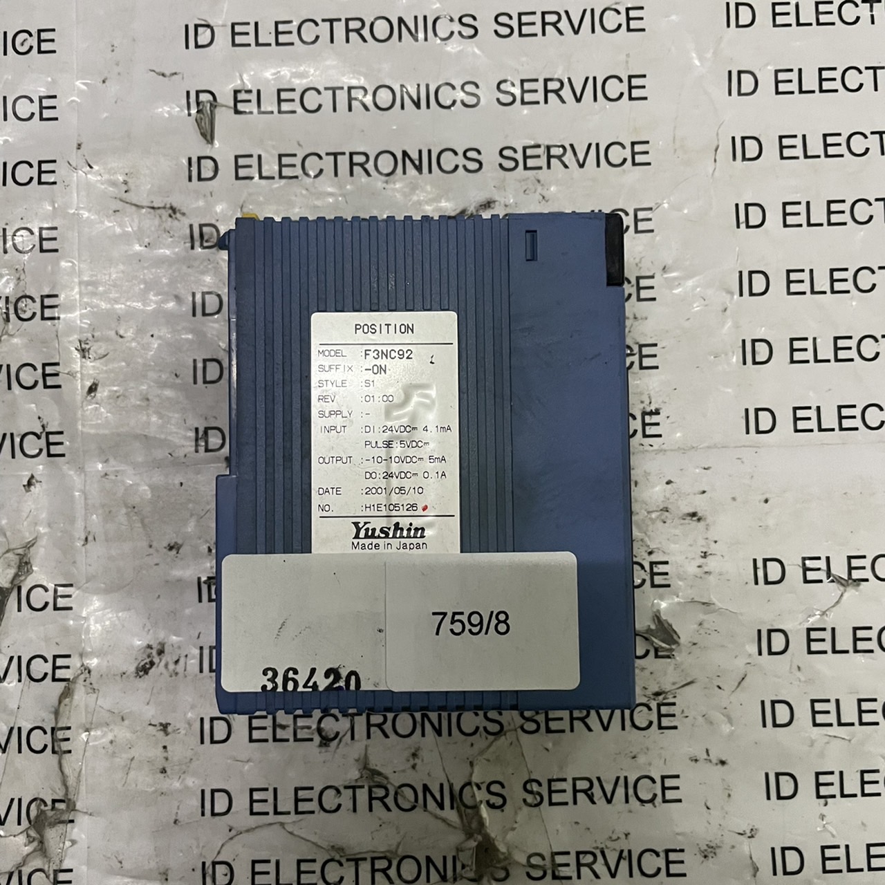 PLC " YOKOGAWA " MODEL : F3NC92