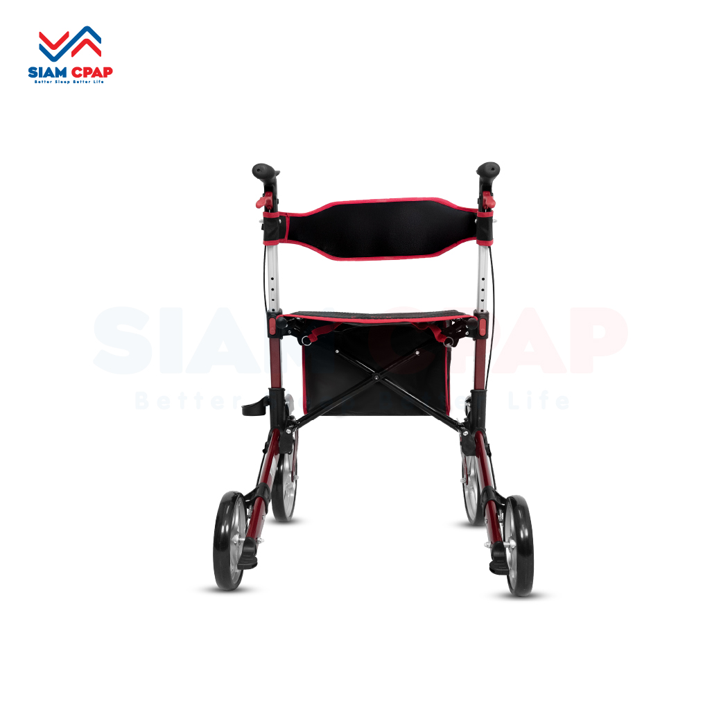 รุ่นใหม่ Rollator จากแบรนด์ Better รุ่น BT803L วอล์คเกอร์ 4 ล้อ อุปกรณ์ช่วยพยุงเดินและฝึกเดิน พร้อมที่นั่งในตัว รับประกันสินค้า 1 ปี