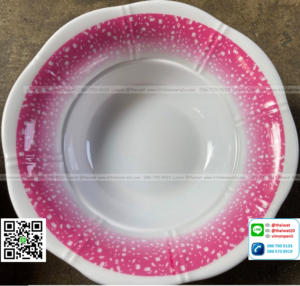 P05687 ชาม เมลามีน 7.5 นิ้ว หนา พิมพ์ลาย (ราคาส่งต่อ 1 โหล : 12 ใบ คลิ๊กที่สินค้าเพื่อดูรายละเอียด)