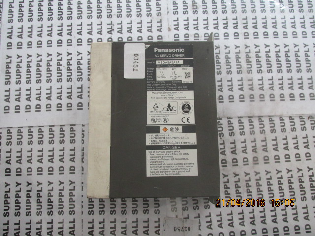 SERVO DRIVE " PANASONIC " MODEL : MSDA5A5A1A