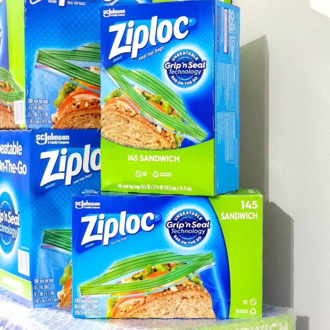 Ziploc Sandwich and Snack bag ขนาดถุง 5.5X6.5 นิ้ว