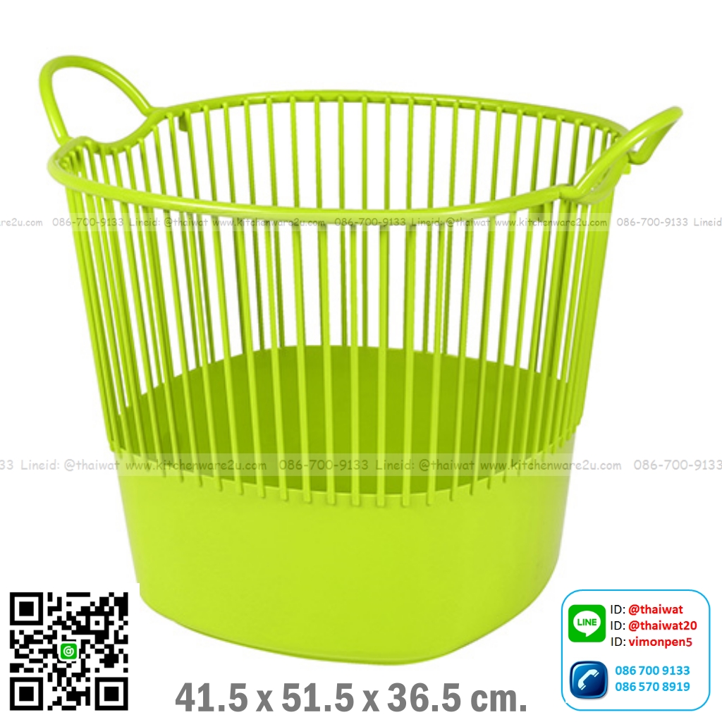 P10270 ตะกร้าผ้าหูหิ้ว (41.5*51.5*36.5 cm) อย่างดี หนา ดีไซน์ใหม่ No.2158 ราคาขายส่งต่อ 1 โหล: 12 ใบ (เฉลี่ย 140 บต่อใบ)