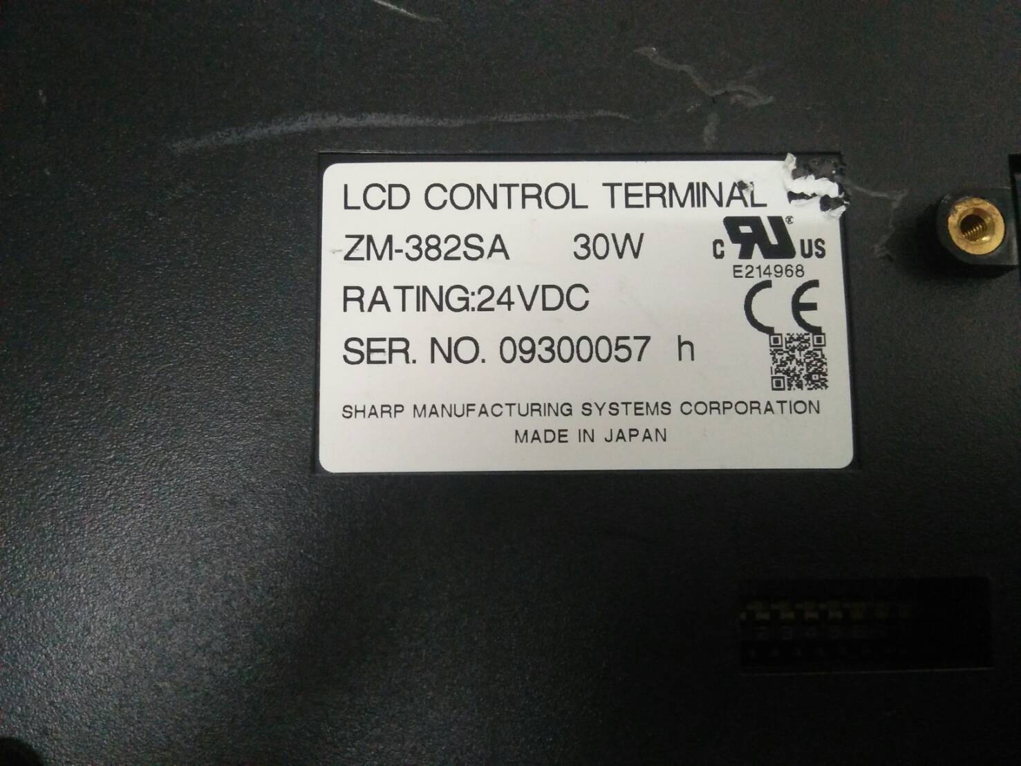 HMI "SHARP" MODEL : ZM-382SA