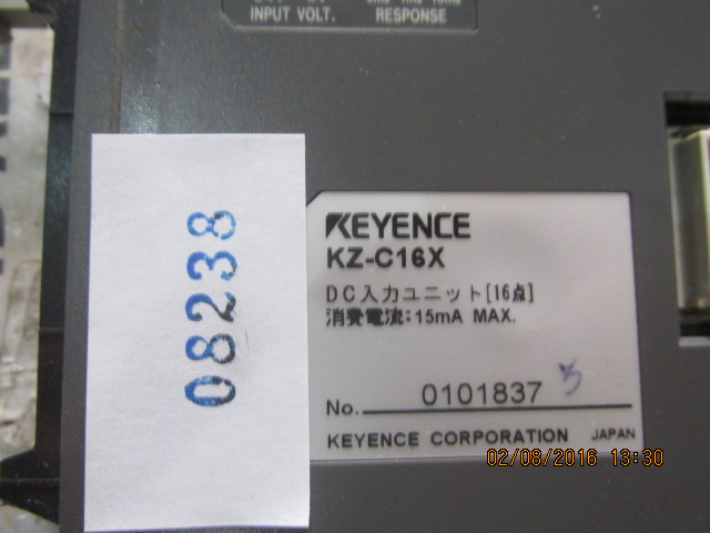 PLC " KEYENCE " MODEL : KZ-C16X
