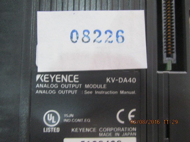 PLC " KEYENCE " MODEL : KV-DA0