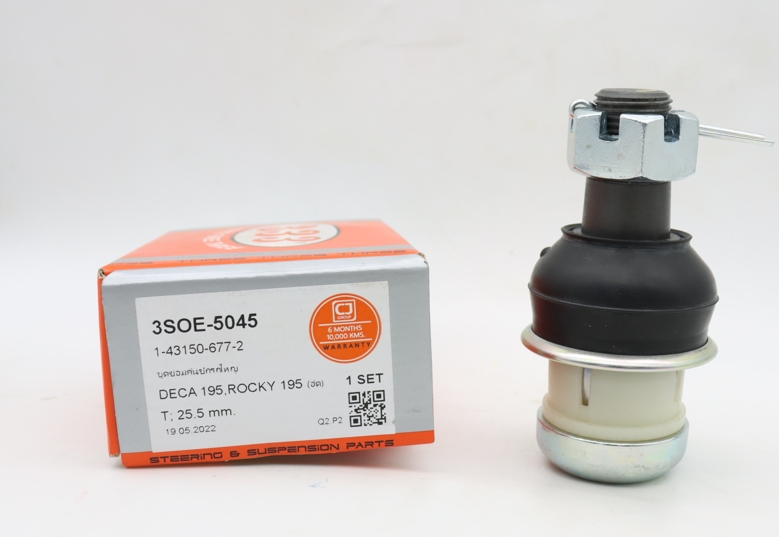 ชุดซ่อม ลูกหมาก คันชัก ISUZU DECA 195 , ROCKY 195 ( อัด ) อีซูซุ เดก้า ร็อกกี้ ขนาด เตเปอร์แกน 25.5 มิล เบอร์ แท้ 1-43150-677-2 / 3SOE - 5045 ยี่ห้อ 333 (ประกัน 6 เดือน)