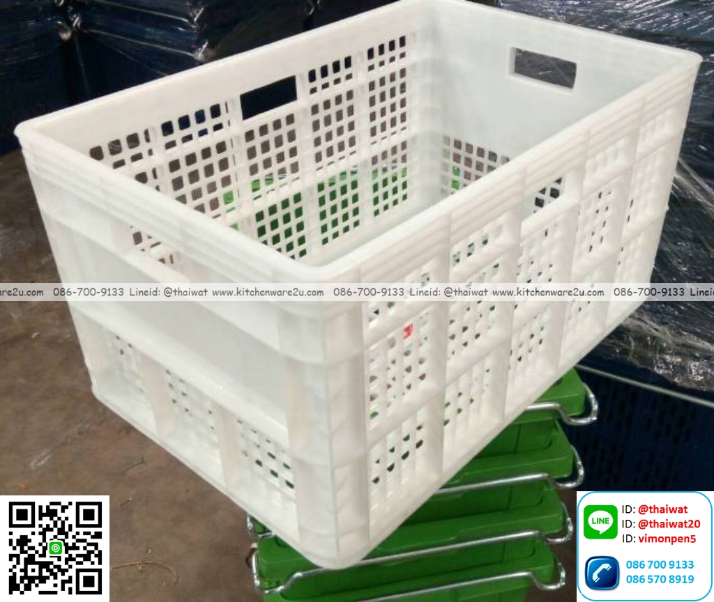 P12735 ลังโปร่ง (ขนาดภายใน INT. 34.5 x 53.5 x 29.0 cm.) แข็งแรง เกรดเอ สีขาว No.426 ราคาส่งต่อ 12 ใบ:เฉลี่ย 250 บต่อใบ
