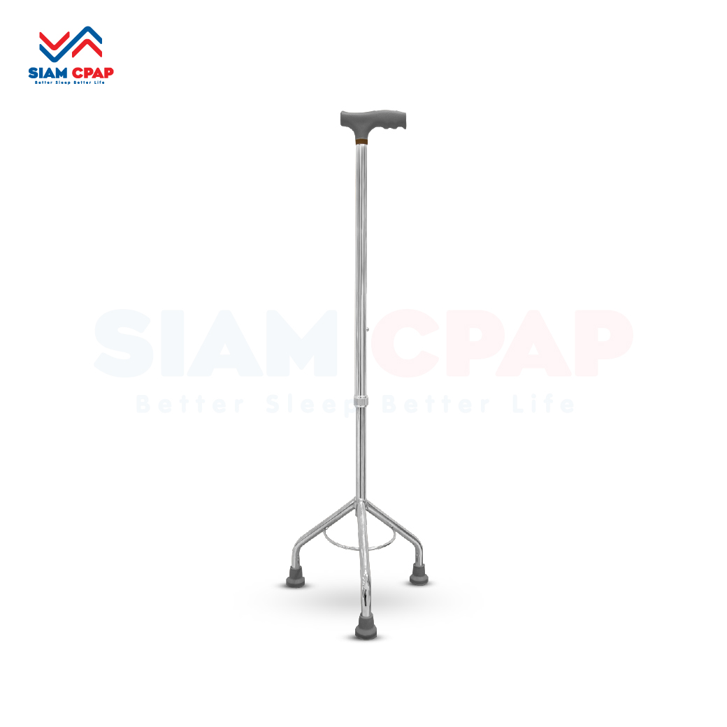 ไม้เท้าอลูมิเนียม 3 ขา (แบบหัวค้อน Tripod Cane)
