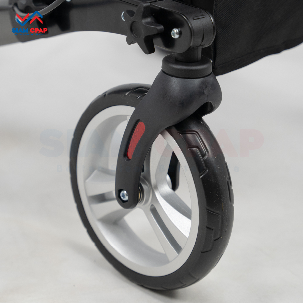 รุ่นใหม่ Moka Grey Rollator แบรนด์ Drive Medical (Debilbiss) วอล์คเกอร์ 4 ล้อ อุปกรณ์ช่วยพยุงเดิน อุปกรณ์ฝึกเดิน รับประกัน 2 ปี