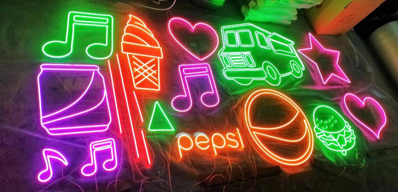 #ป้ายไฟนีออนดัดled