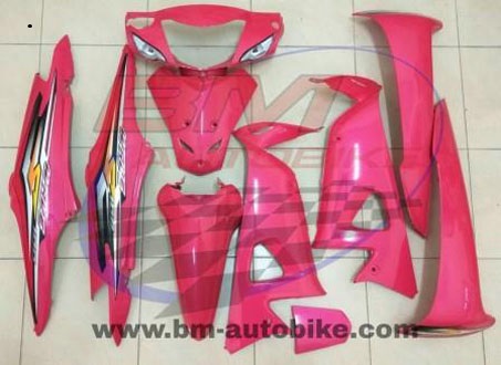 ชุดสี WAVE100S 2005 U BOX ทั้งคัน 10ชิ้น สีชมพู309ล้วน 4 กก.