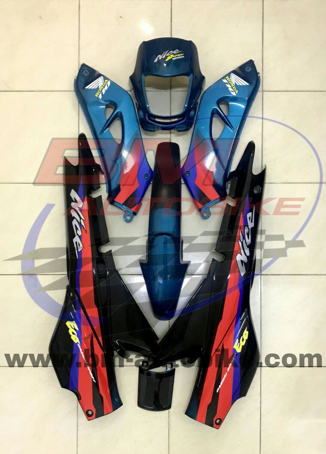 ชุด NICE 100 ตัวเก่า สีเขียว154/ดำ 4 กก.