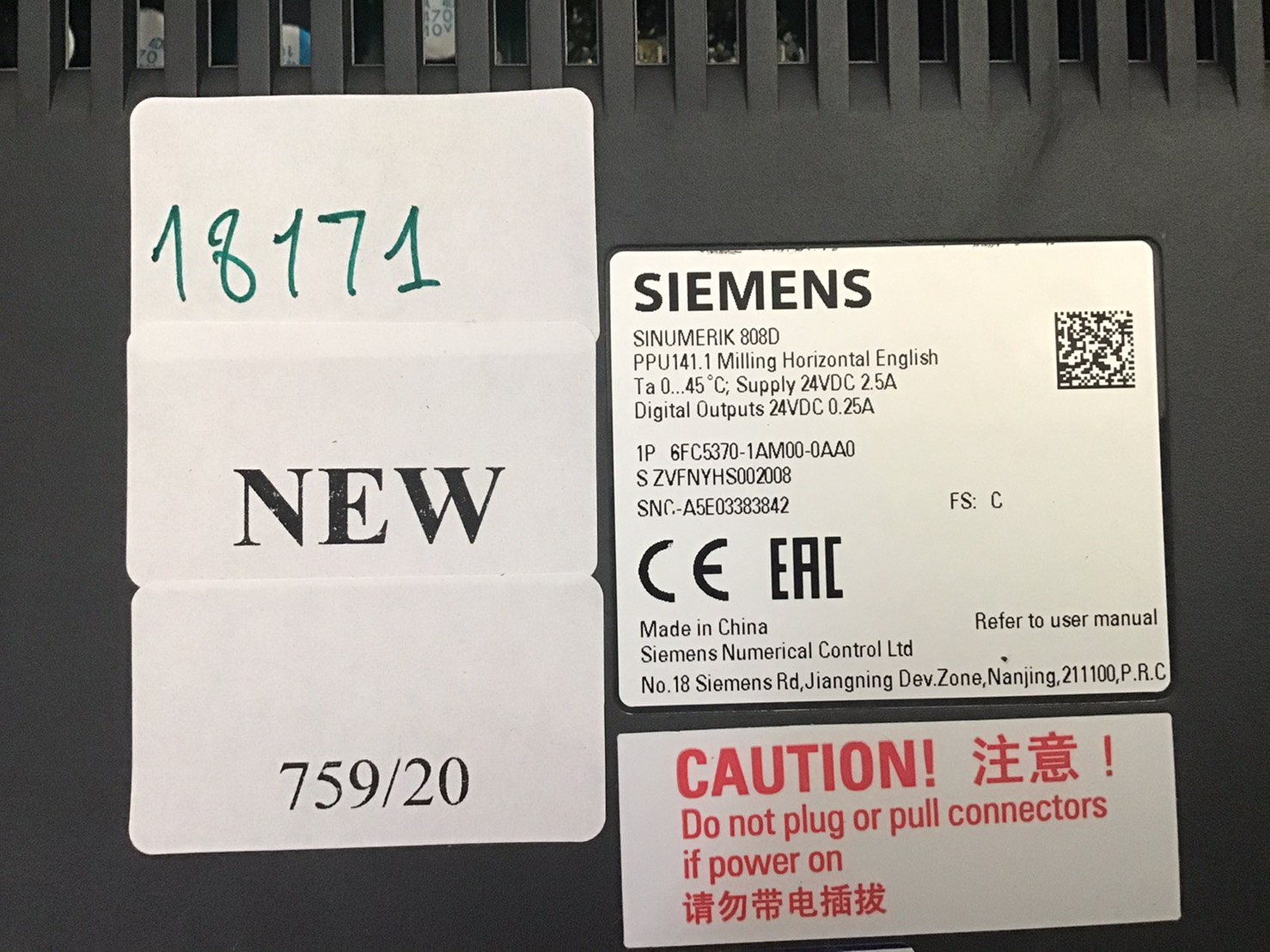 ขาย 6FC5370-1AM00-0AA0 HMI "SIEMENS"