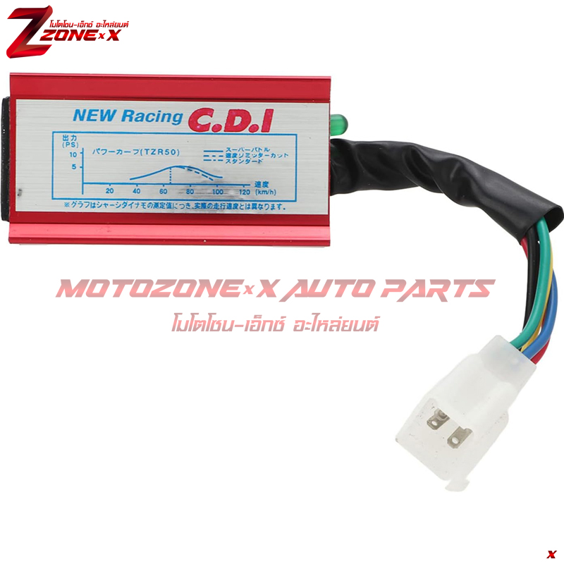 คอยส์จุดระเบิด Aluminum Red 5 Pin Racing AC Ignition CDI Box For 50cc 90cc 110cc 125cc 140cc 150cc 160cc Engine Chinese Pit Dirt Motor Bike อุปกรณ์เสริม เครื่องยนตร์ Part อะไหล่