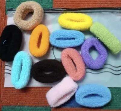 💗มาหยากิ๊ฟช้อป💗 ยางรัดผม เส้นนุม ใหญ่ น่ารัก สีสันสดใส ยางรัดผมแฟชั่นผู้หญิงสไตล์เกาหลี ขนาด 5 ซ.ม. แพ็ค /12ชิ้น