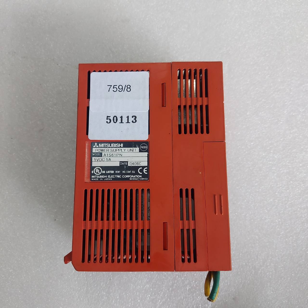 PLC " MITSUBISHI " MODEL : A1S61PN