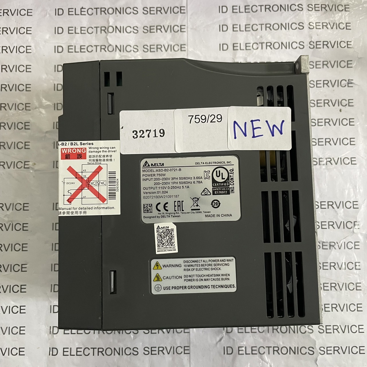 SERVO DRIVE " DELTA " MODEL : ASD-B2-0721-B