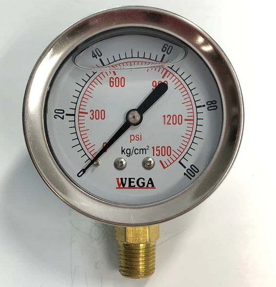 Gauge SUS 2.5 " / Gauge 2.5 นิ้ว 0-6 bar/psi 1/4"