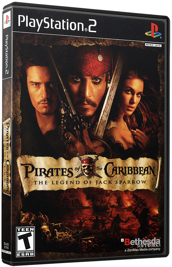 แผ่นเกมส์ PS2 : Pirates of the Caribbean - The Legend of Jack Sparrow