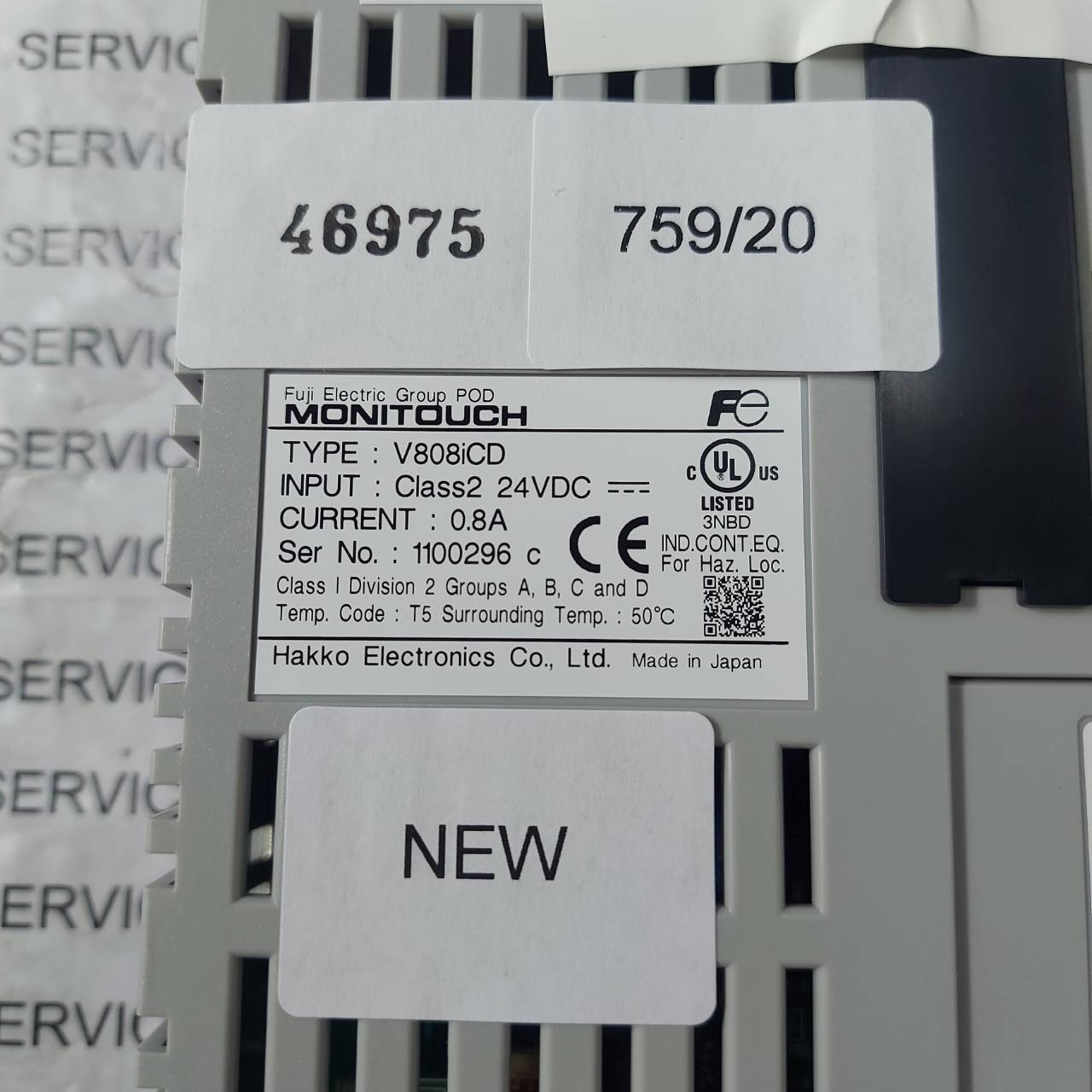 HMI " HAKKO " MODEL : V808iCD