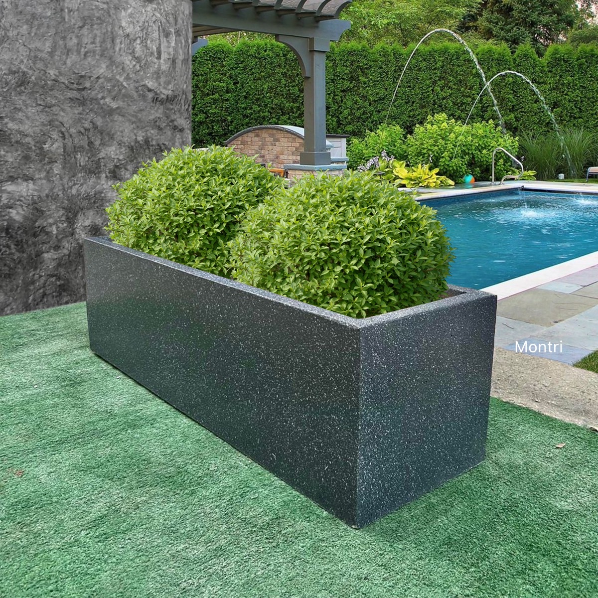 กระถางปูนทาสี set 10 ใบ ลงสีคุณภาพพร้อมเคลือบเงาสามารถวางได้ทั้งกลางแจ้งและในร่ม ขนาด 30*100* cm. วัสดุเป็นปูน