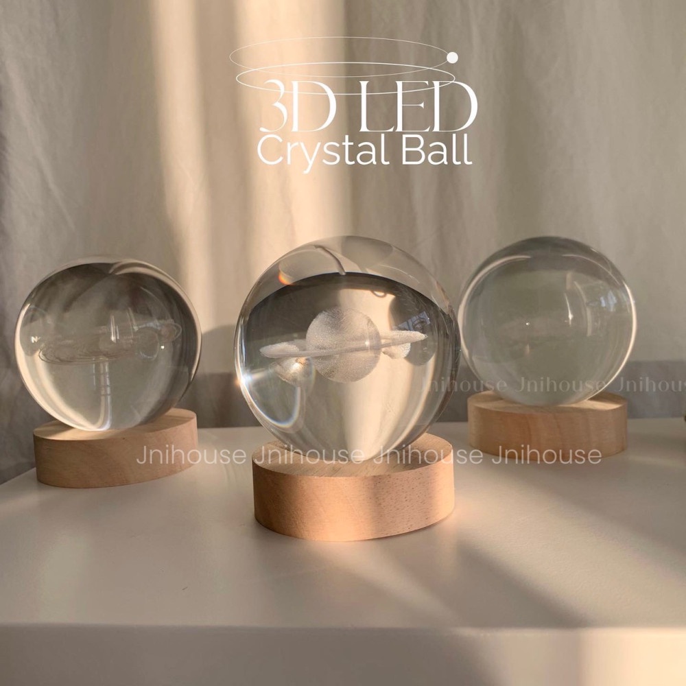 [พร้อมส่ง] Jnihouse : 3D LED Crystal Ball (มี3แบบให้เลือก)
