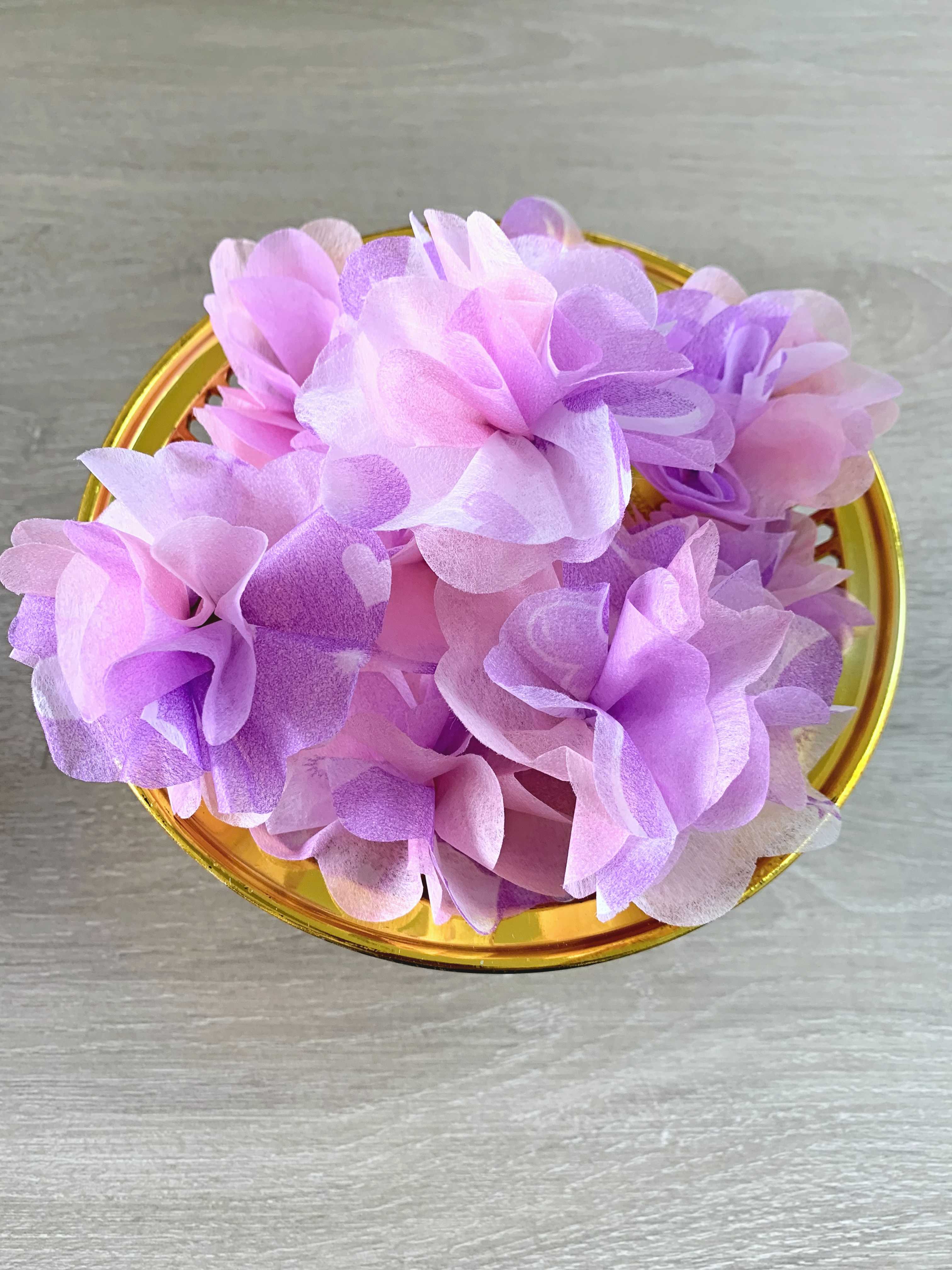 ดอกไม้โปรยทาน สีม่วง