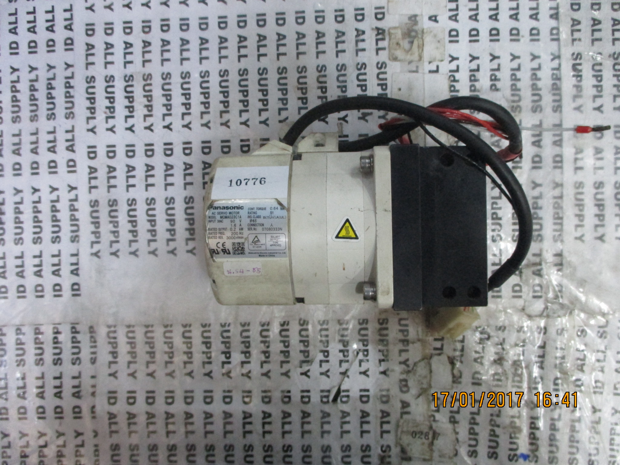 SERVO MOTOR " PANASONIC " MODEL : MQMA022C1A