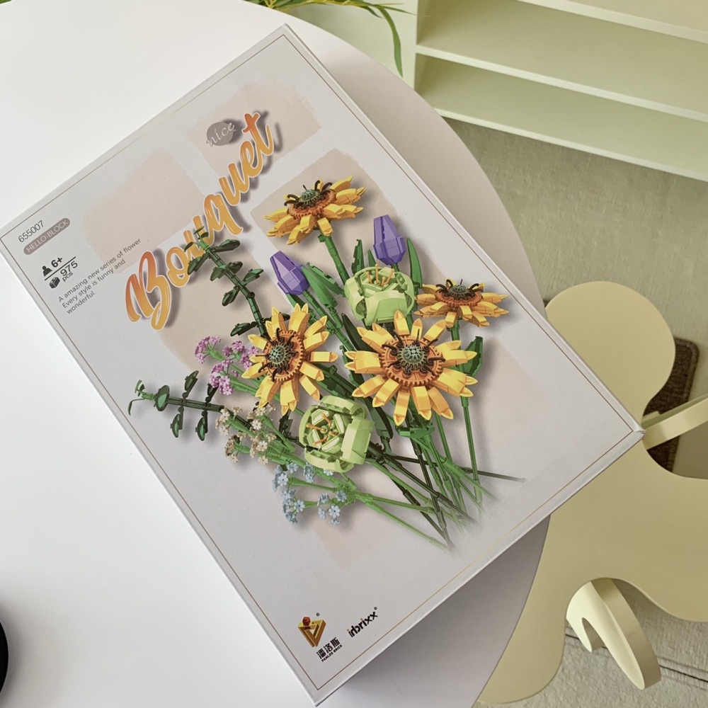 [พร้อมส่ง] Jnihouse : ตัวต่อช่อดอกไม้ BRICK FLOWER BOUQUET (มีให้เลือก 2 เซ็ต)