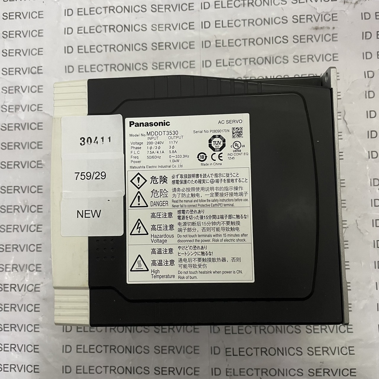 SERVO DRIVE " PANASONIC " MODEL : MDDDT3530