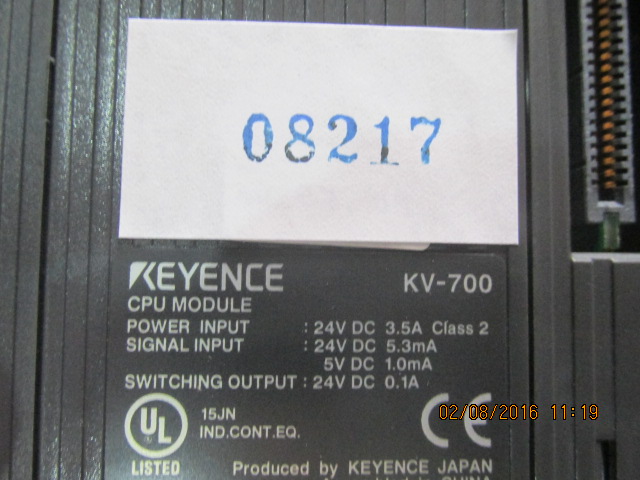 PLC " KEYENCE " MODEL : KV-700