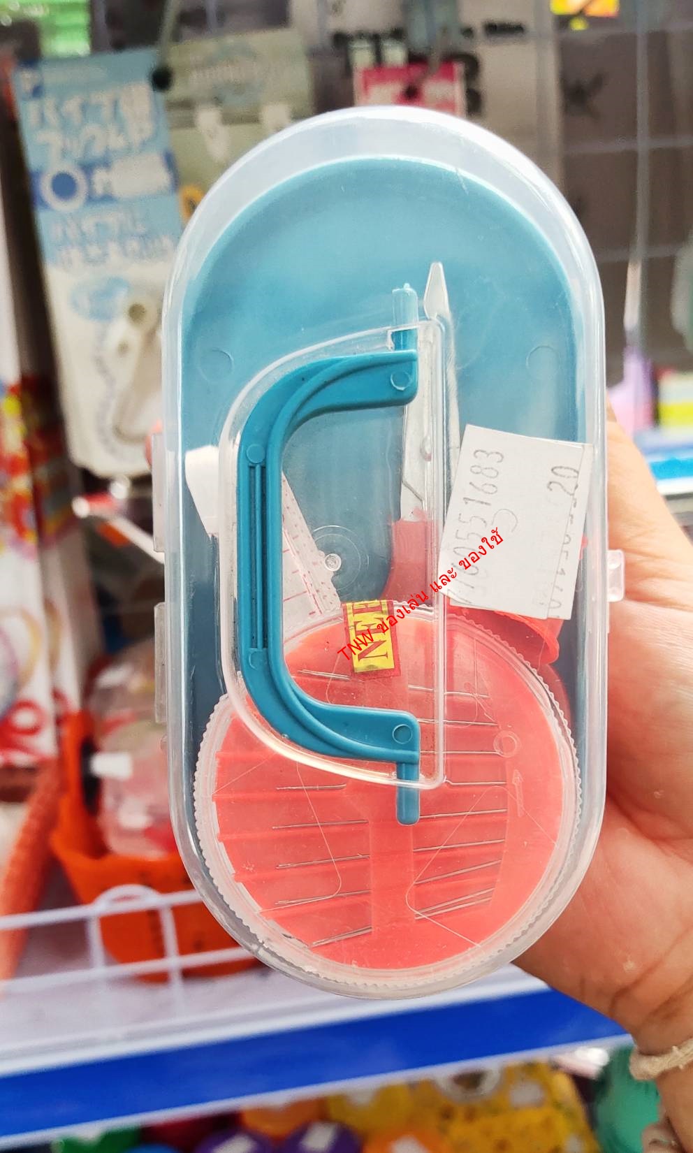 กล่องเย็บผ้า แบบพกพาเเละชุดอุปกรณ์เย็บผ้า สำหรับบ้านและของใช้ประจำ
