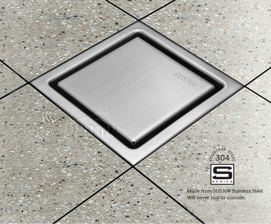 ตะแกรงกันกลิ่น รุ่น S-Series 12 x 12 ซม. สแตนเลส 304 เลือกอุปกรณ์กันกลิ่นได้
