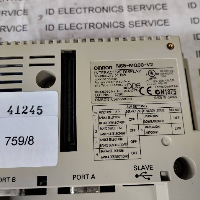LCD TOUCH SCREEN " OMRON " MODEL : NS5-MQ00-V2