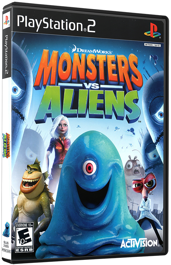 แผ่นเกมส์ PS2 : Monsters vs. Aliens