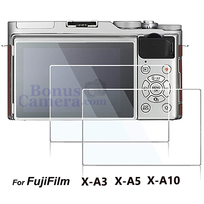 GSP-XA5 แผ่นกระจกกันรอยจอ LCD ฟูจิ X-A3,X-A5,X-A10 FujiFilm LCD Screen Protector