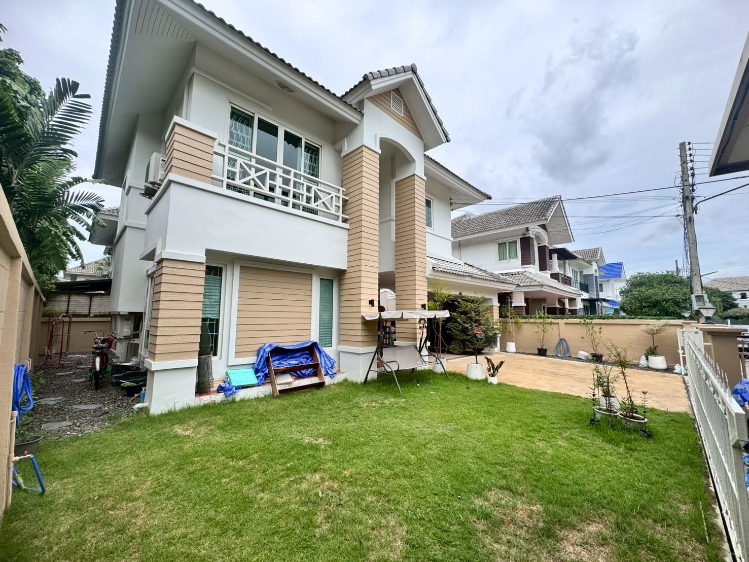 ขายบ้านเดี่ยวหลังมุม หมู่บ้านสวนราชา ซอยมัยลาภ14 บ้านหลังมุมพร้อมอยู่ (N.1750)