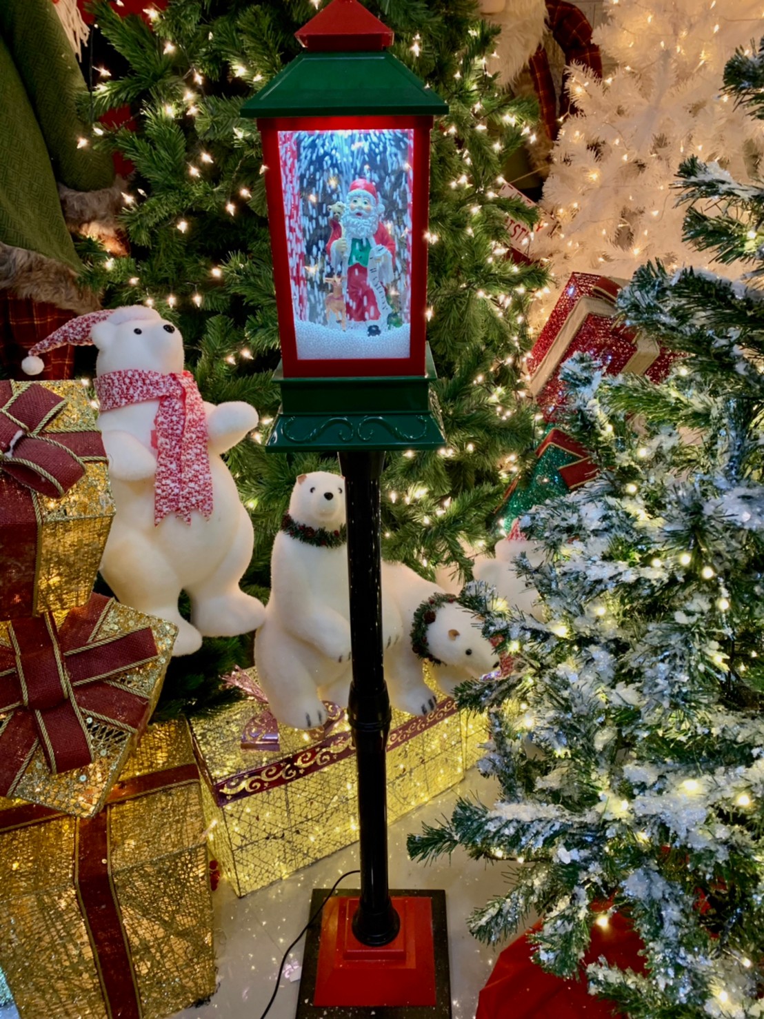 เสาไฟประดับคริสต์มาส1.เมตร