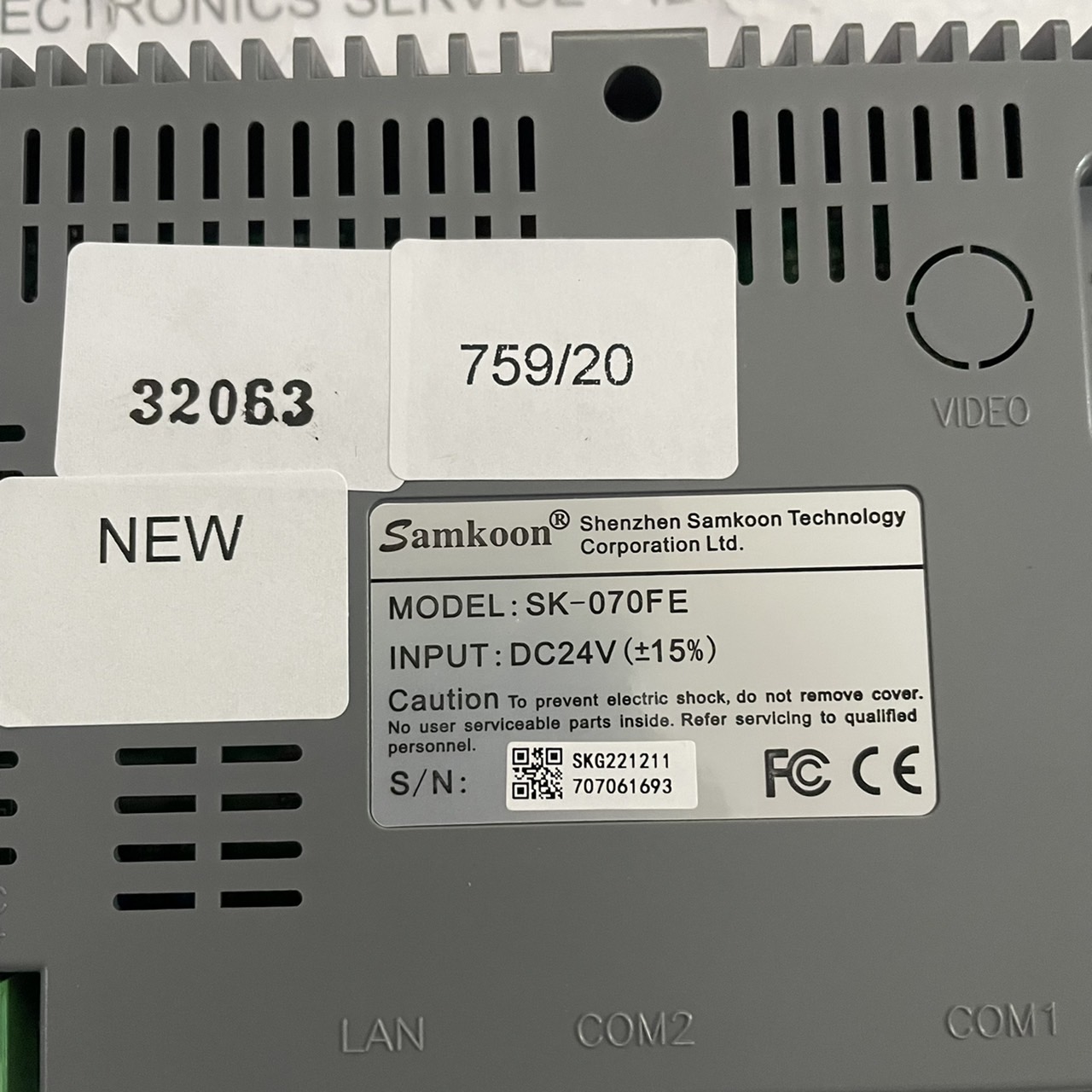 LCD TOUCH SCREEN " SAMKOON " MODEL : SK-070FE