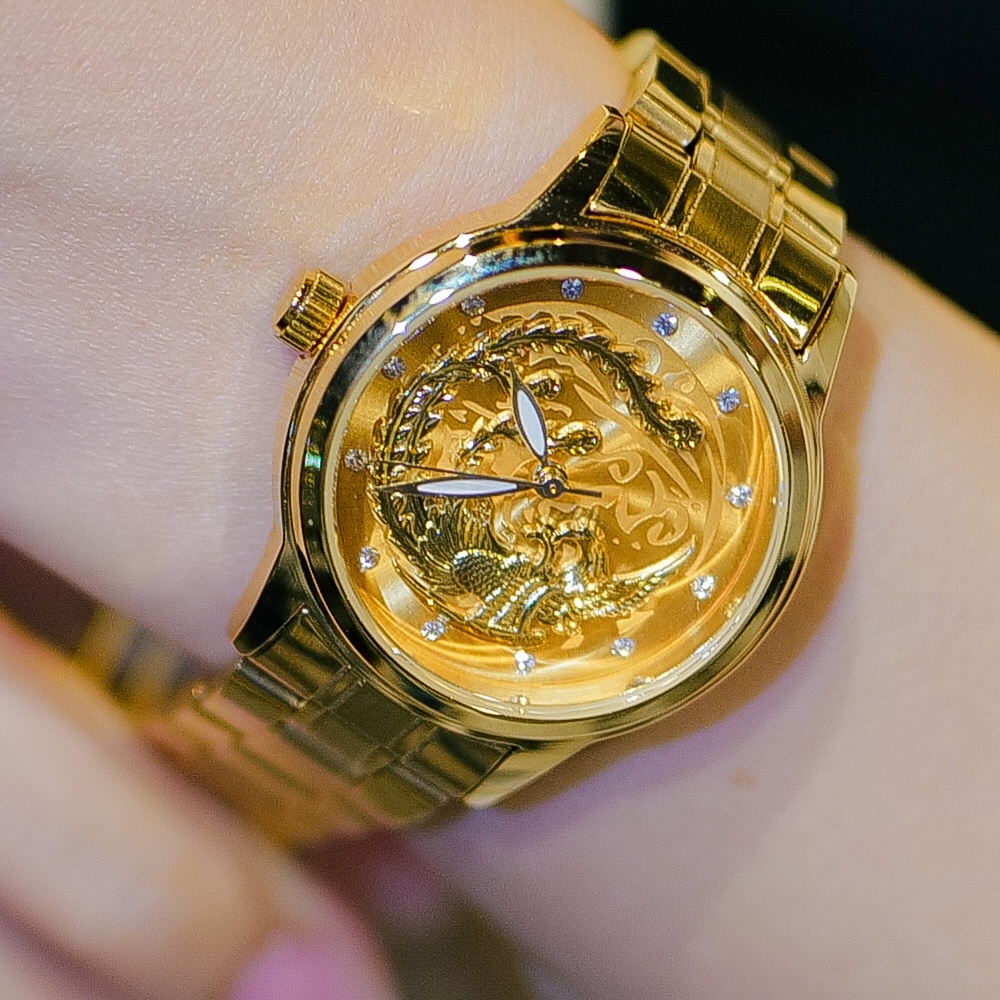 นาฬิกาฮวงจุ้ย ลิขิตมนตรา รุ่นรวยพันล้าน มังกรและหงส์ เสริมให้ร่ำรวย [QC สินค้าพร้อมใส่ถ่านนาฬิกาให้ก่อนจัดส่ง]