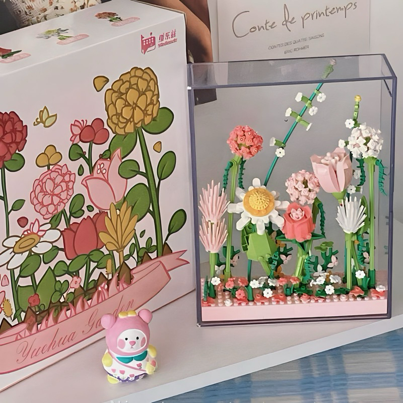 [พร้อมส่ง] Jnihouse : เซตตัวต่อดอกไม้ ไฟประดับ (My garden collection)