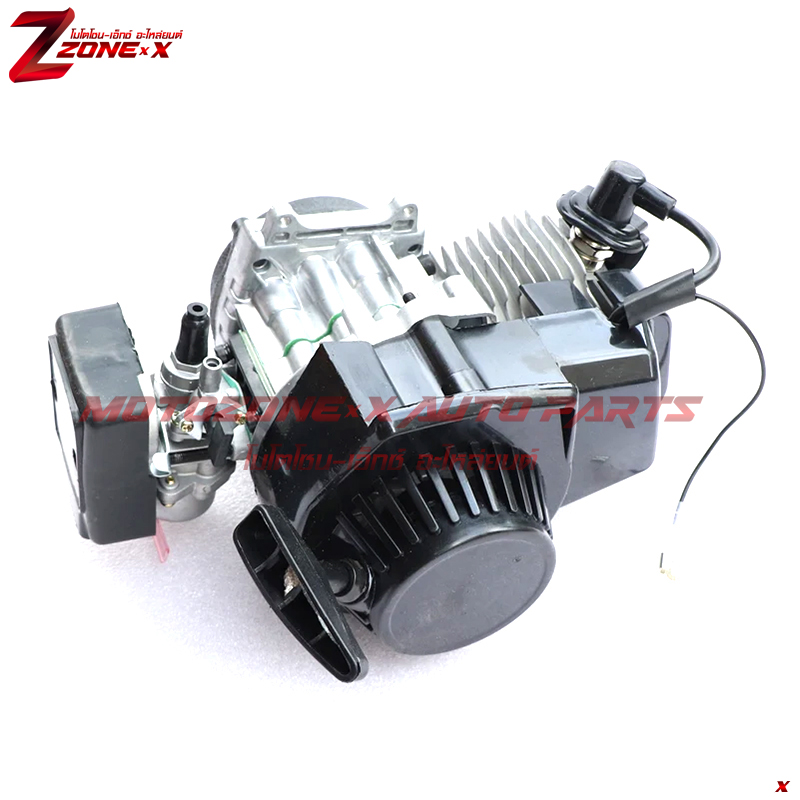 เครื่องยนต์ 40-6 Engine Motor plastic pull starter, 25h 7tooth sprocket, complete motor. 47cc 49CC 2 Stroke Engine for Pocket Bike, Mini Dirt Bike, ATV or Scooter. MOTOZONE-X(โมโตโซน-เอ็กซ์) อะไหล่/Part