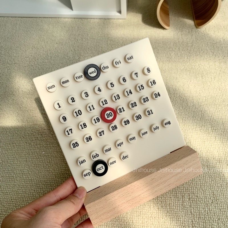 [พร้อมส่ง] Jnihouse : ปฏิทินตั้งโต๊ะ Perpetual Calendar